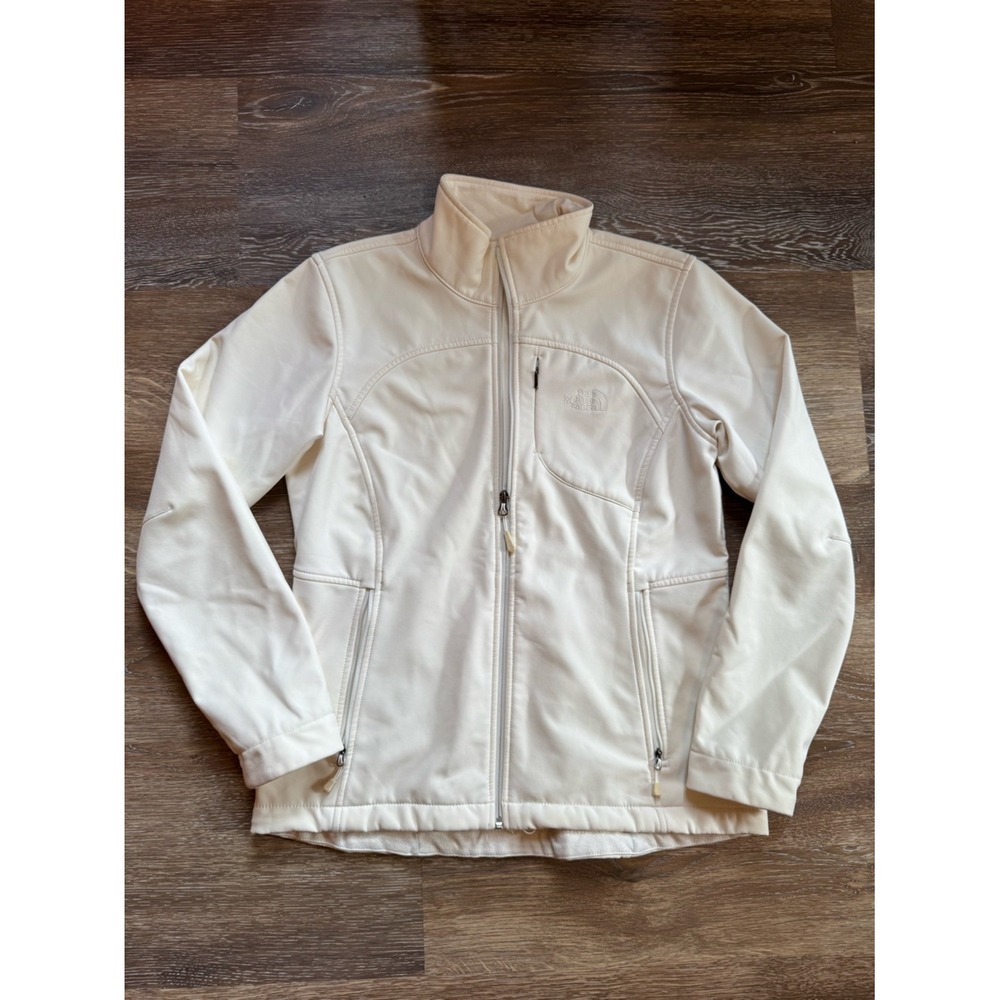 The North Face Women's Cream Softshell Utility Jacket Sz L